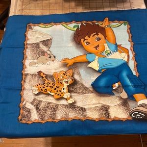 Vintage Go Diego Go Cotton Pillow Panel 1 Yard